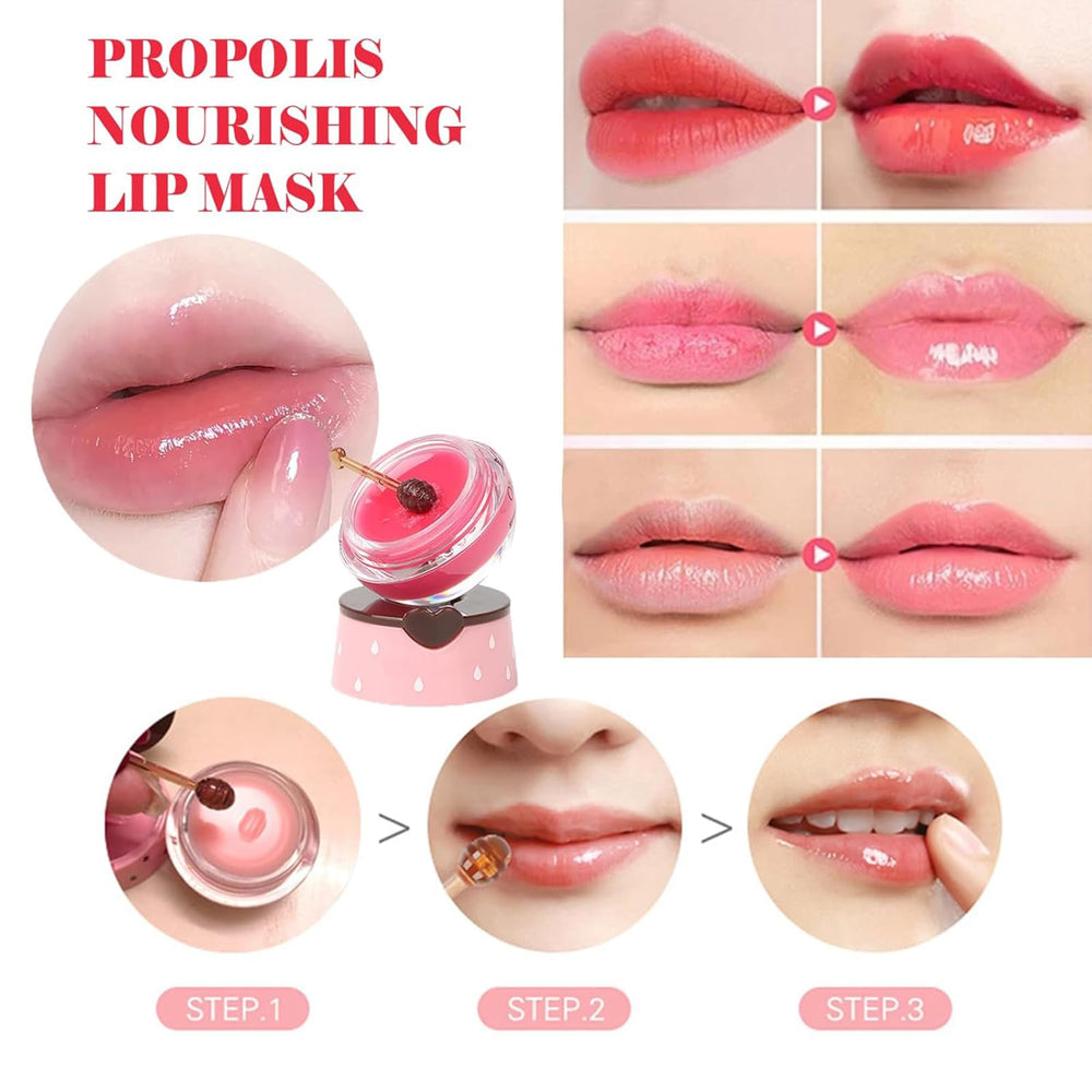 Xiuxixu 8-piece bee lip balm set highlights versatile lip care options.