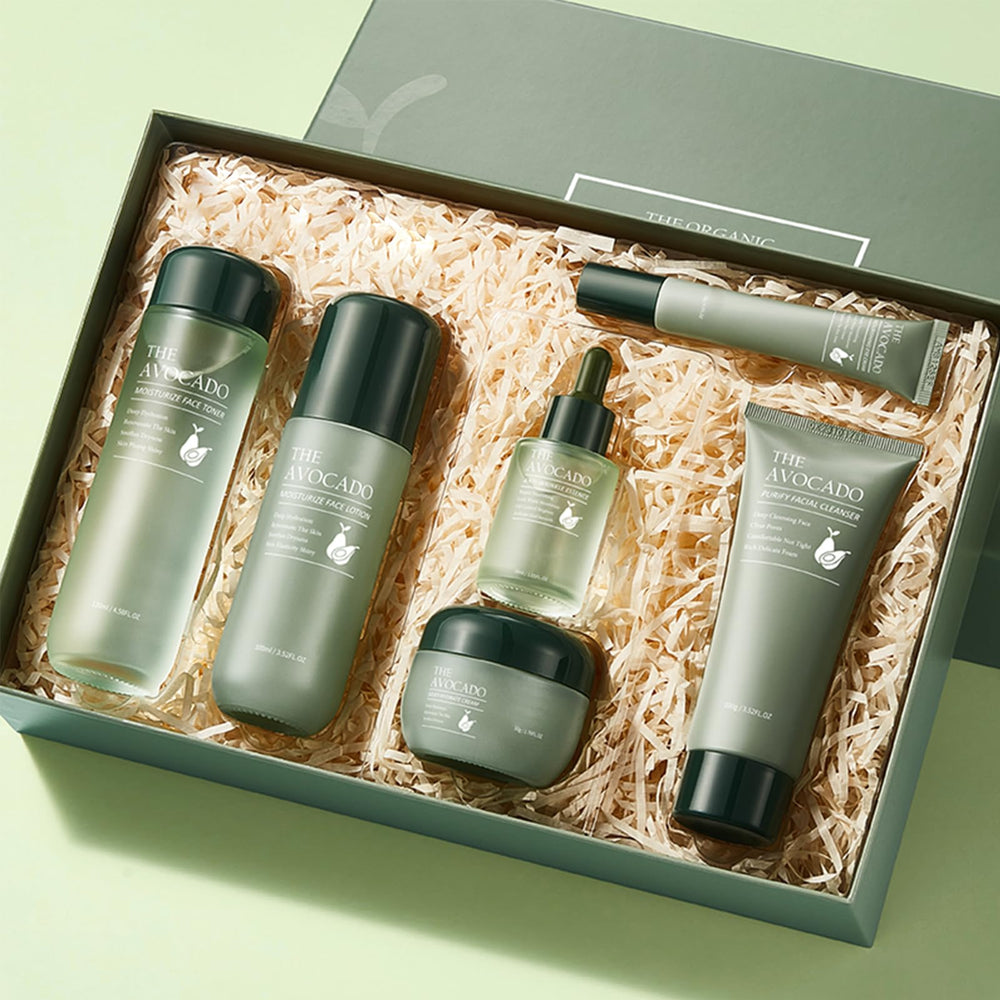 Xiuxixu Avocado Skincare Gift Box ideal for gifting seasons.