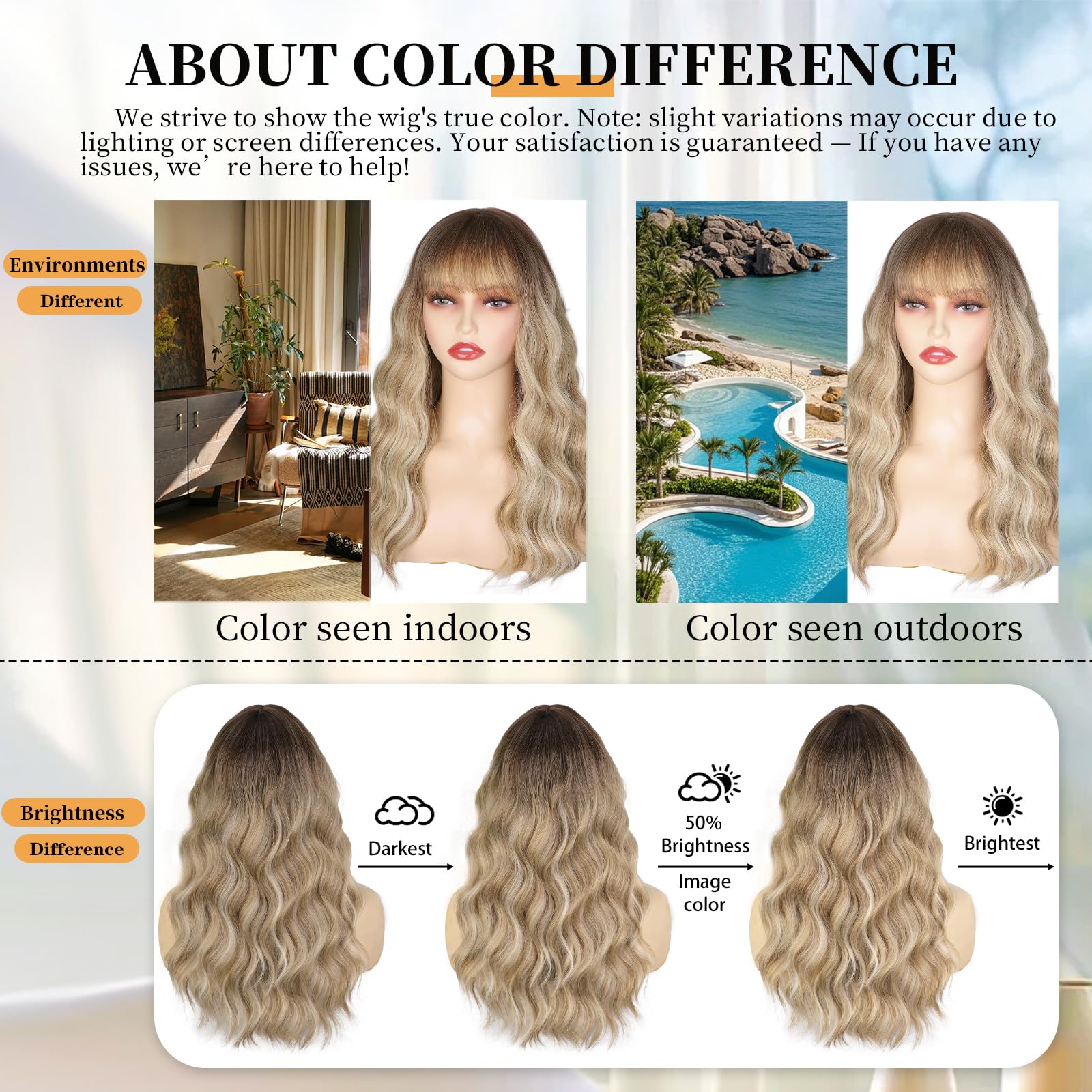 XIXIBI Wig heat-resistant fiber close-up highlights durable heat-styling flexibility.