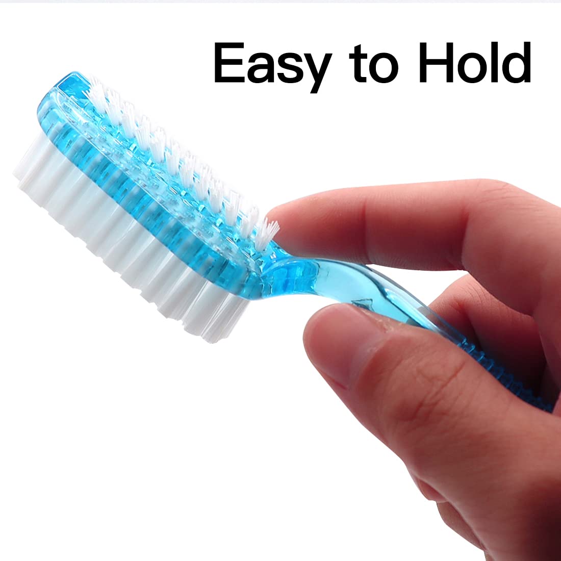 Xjinmin blue-white nail brush pair for convenient home cleaning tasks.