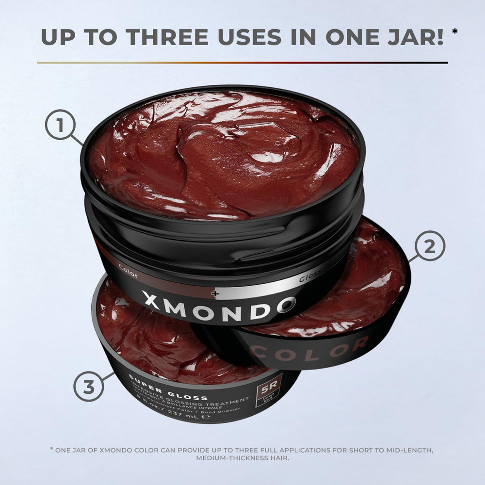 XMONDO Color 5R Deep Red jar hero shot with rich color.