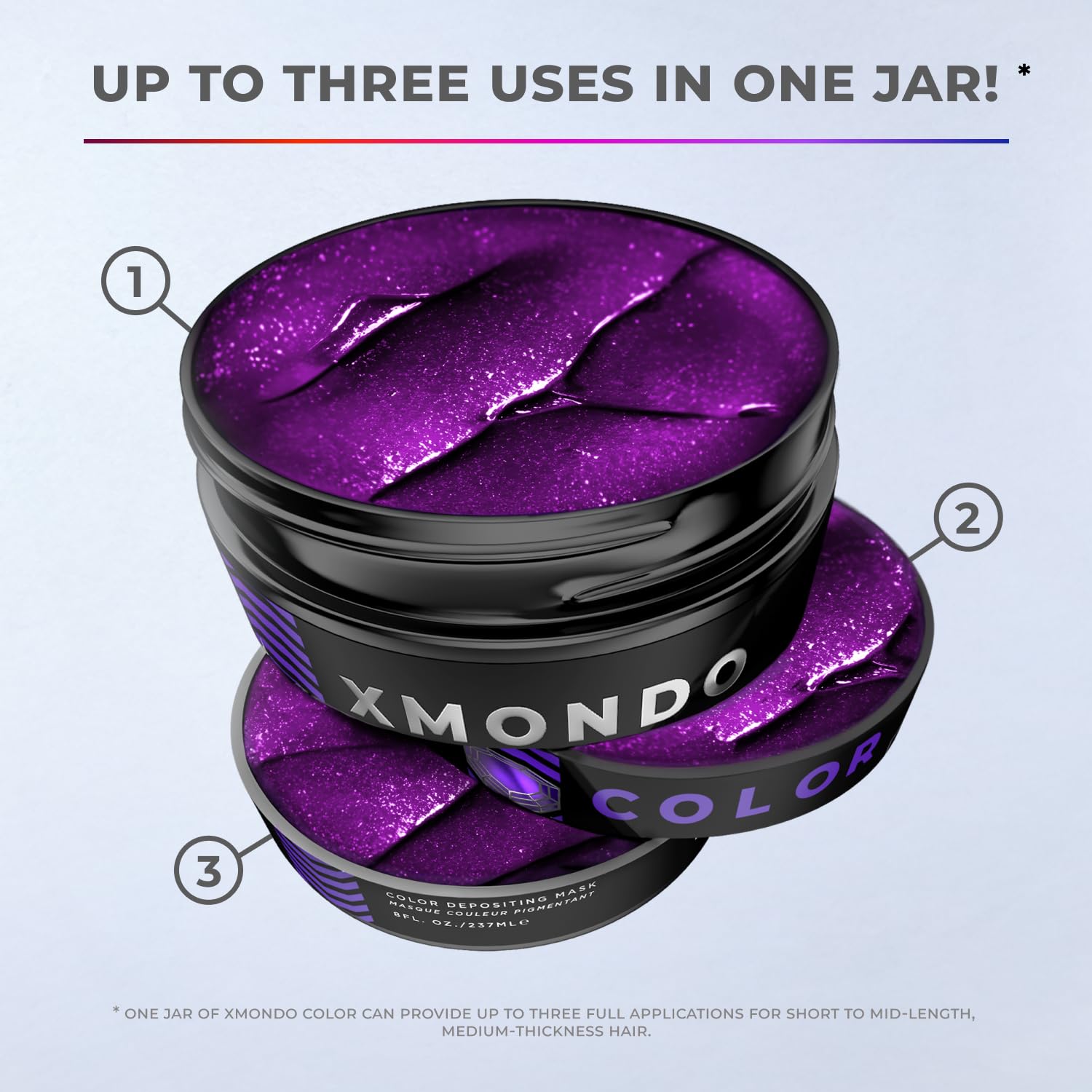 XMONDO Color Amethyst Deposit Mask bathroom setup evokes salon-worthy glow at home