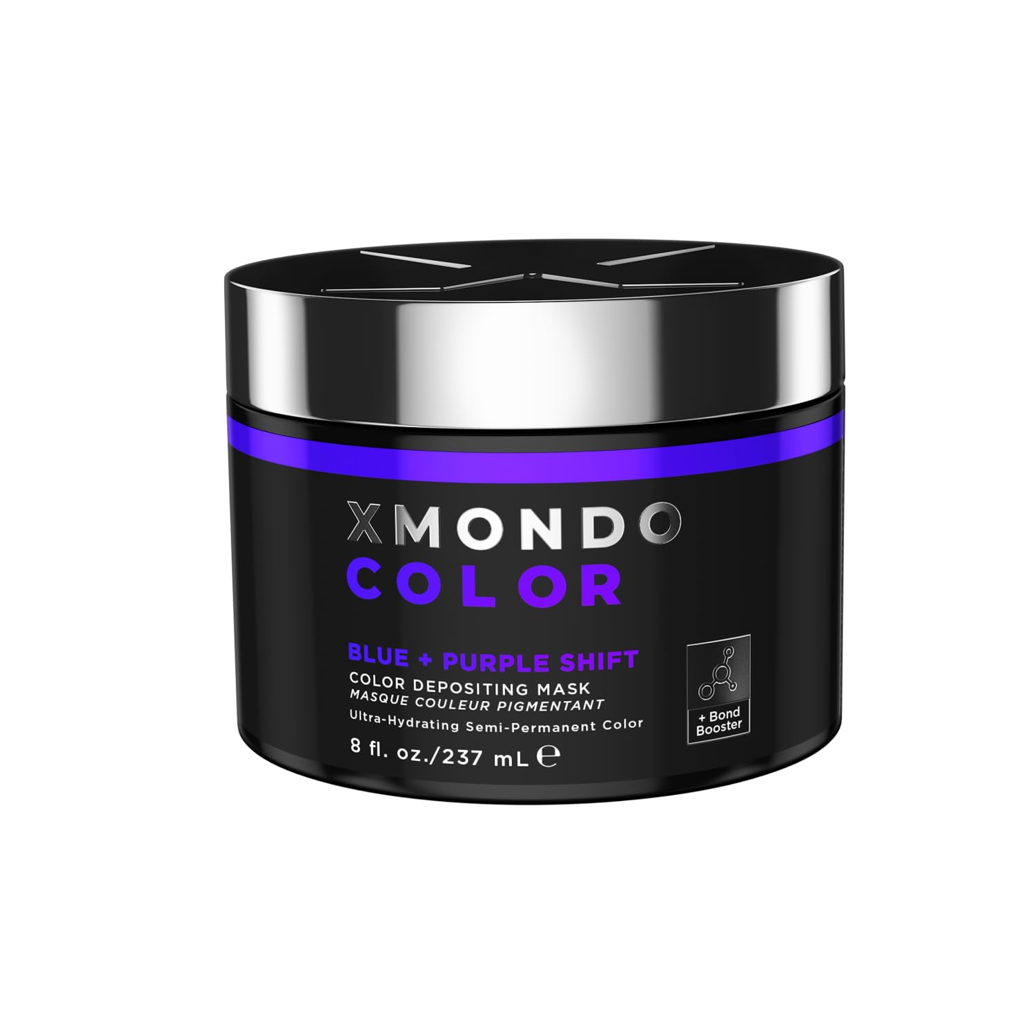 XMONDO Color Blue + Purple Shift bottle reveals changing hues on light bases