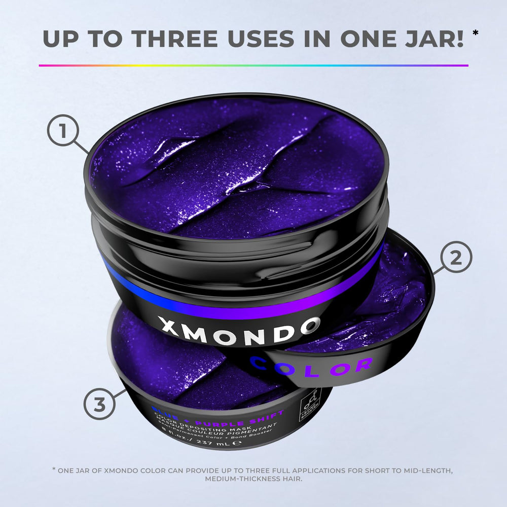 XMONDO 8 oz packaging showcases generous shade deposit and jar