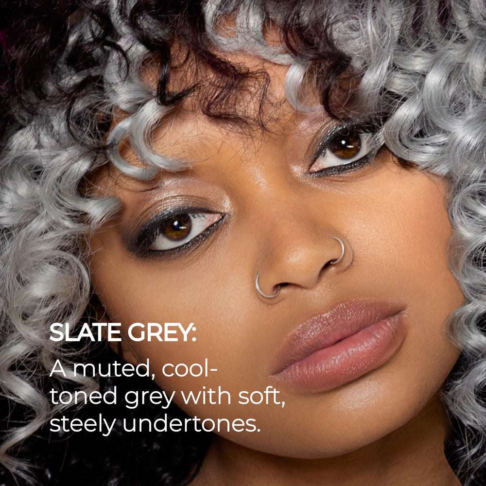 XMONDO Slate Grey Depositing Mask after color reveals soft, shiny hydrated hair