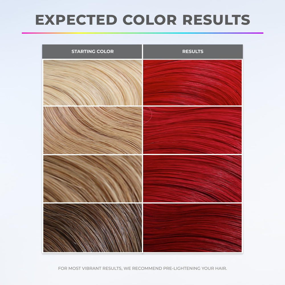 XMONDO Color Super Red gloves ready application—protects hands during color deposition.