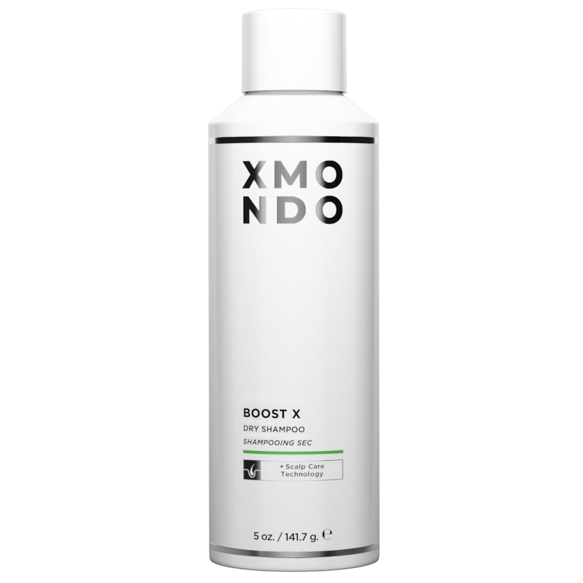 XMONDO Hair BOOST X Dry Shampoo bottle ready-to-use refresh for oily roots.