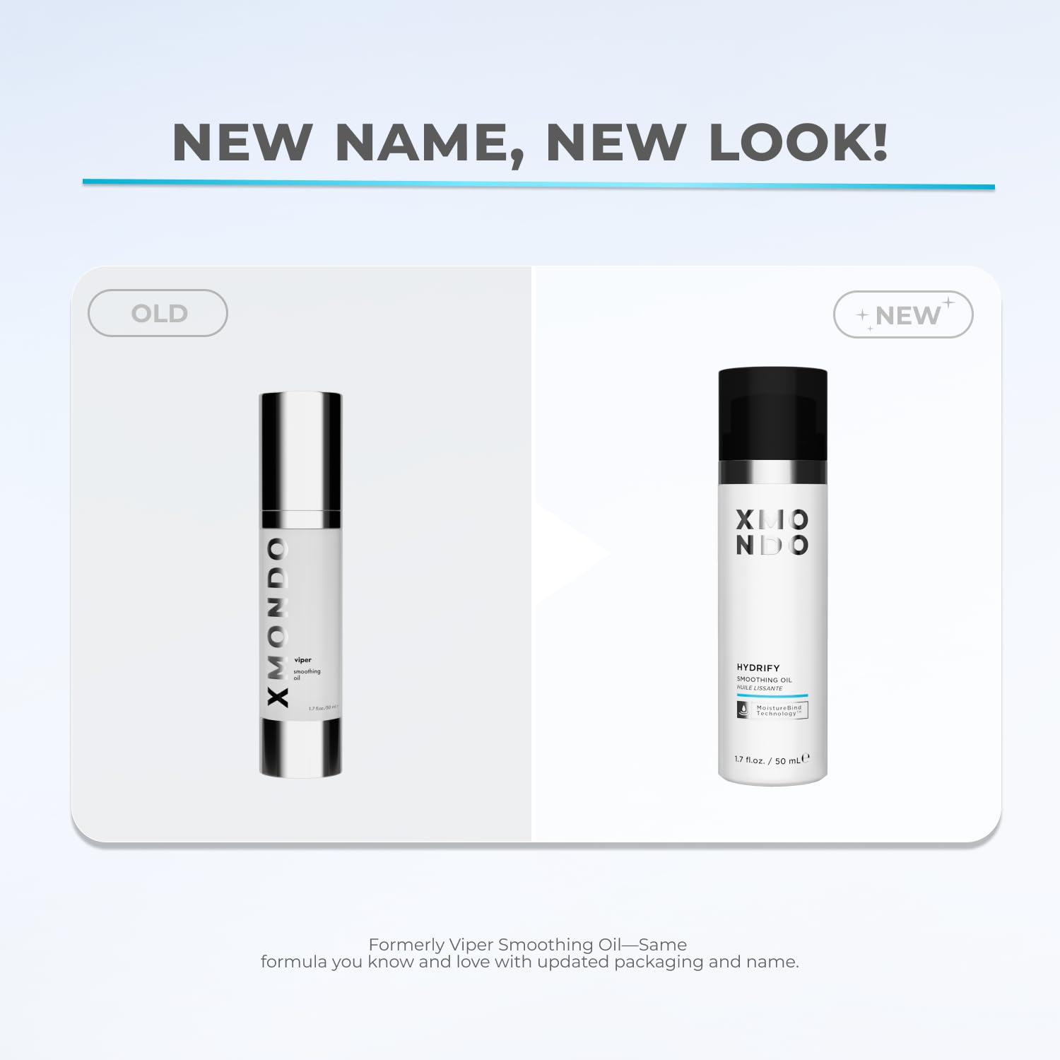 XMONDO Hair Hydrify Oil texture-application shows silky, frizz-controlled hair.