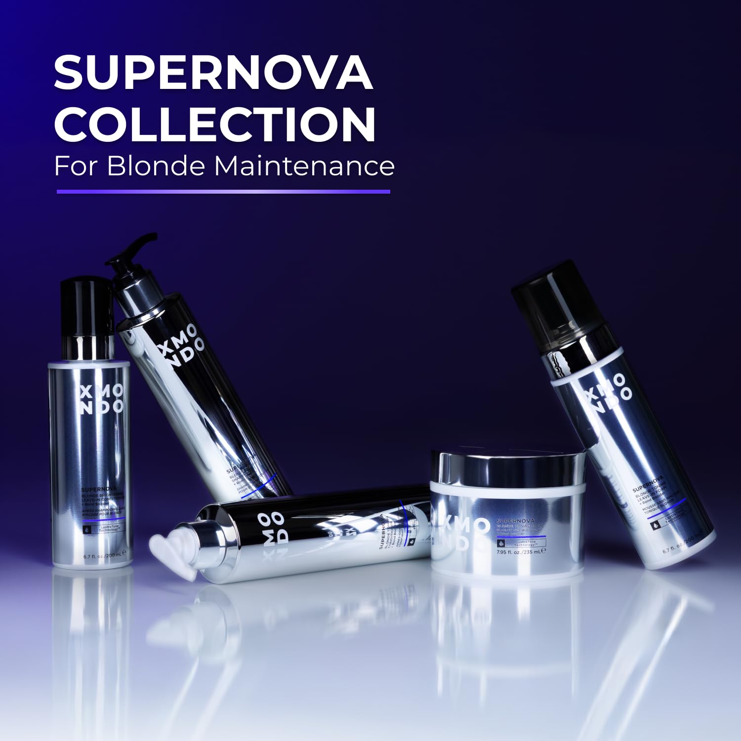 XMONDO Hair Supernova Blonde Shampoo scent-profile captures the signature fragrance ritual.