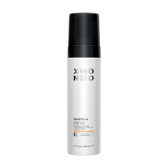 XMONDO Wave Tech Extra Hold Foam bottle shows lasting wave hold and anti-frizz benefit