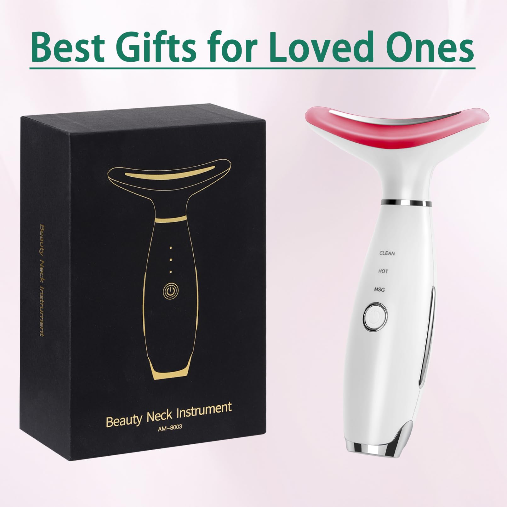 XMXW Glow Massager used on face and neck for routine skincare sessions.