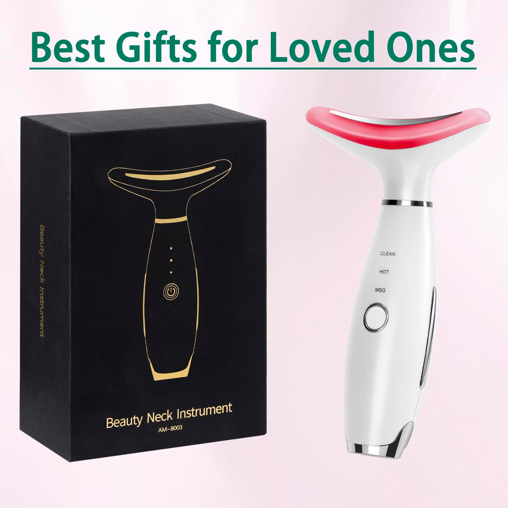 XMXW Glow Massager used on face and neck for routine skincare sessions.