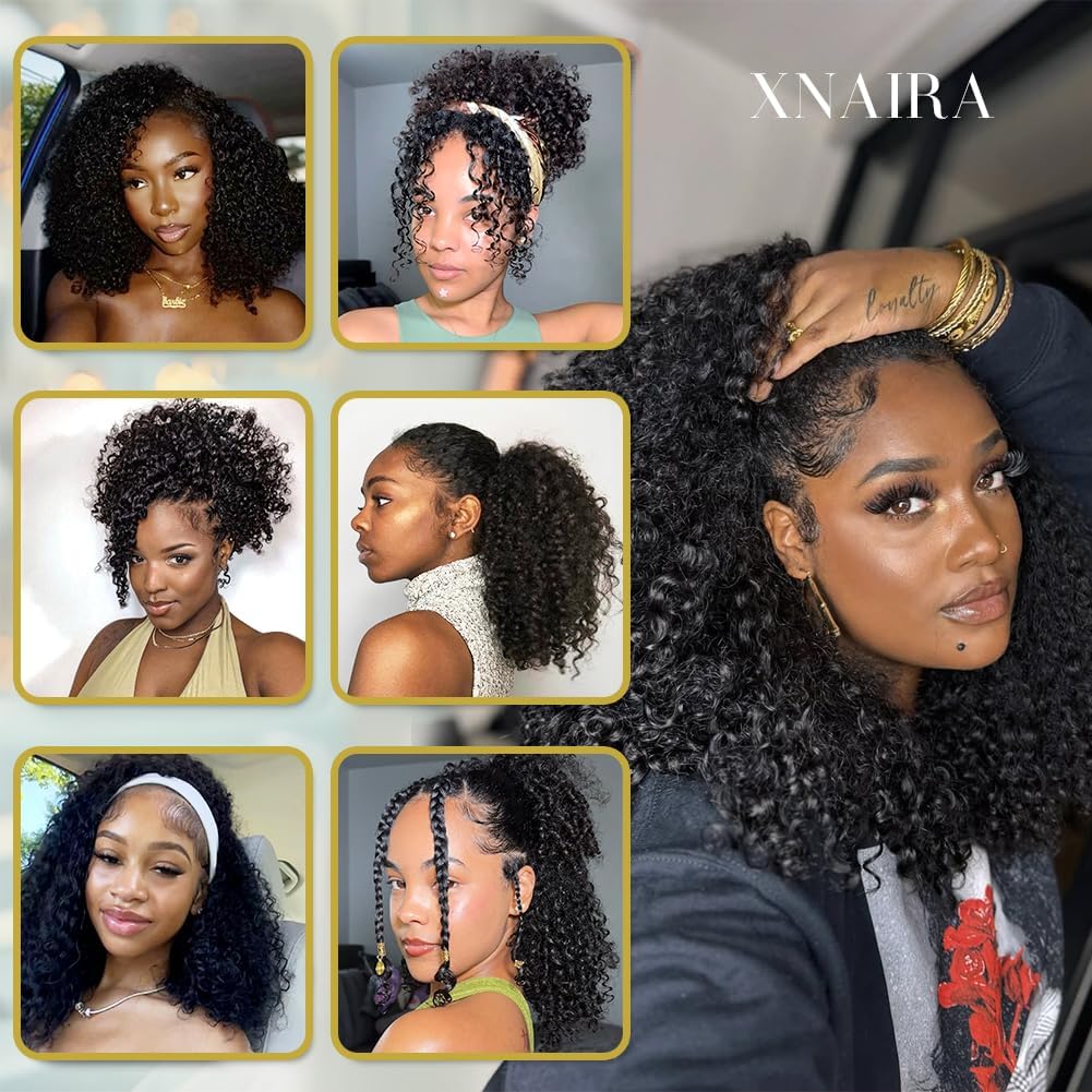 XNAIRA half wig 180 density adds full-bodied volume with easy detangling.