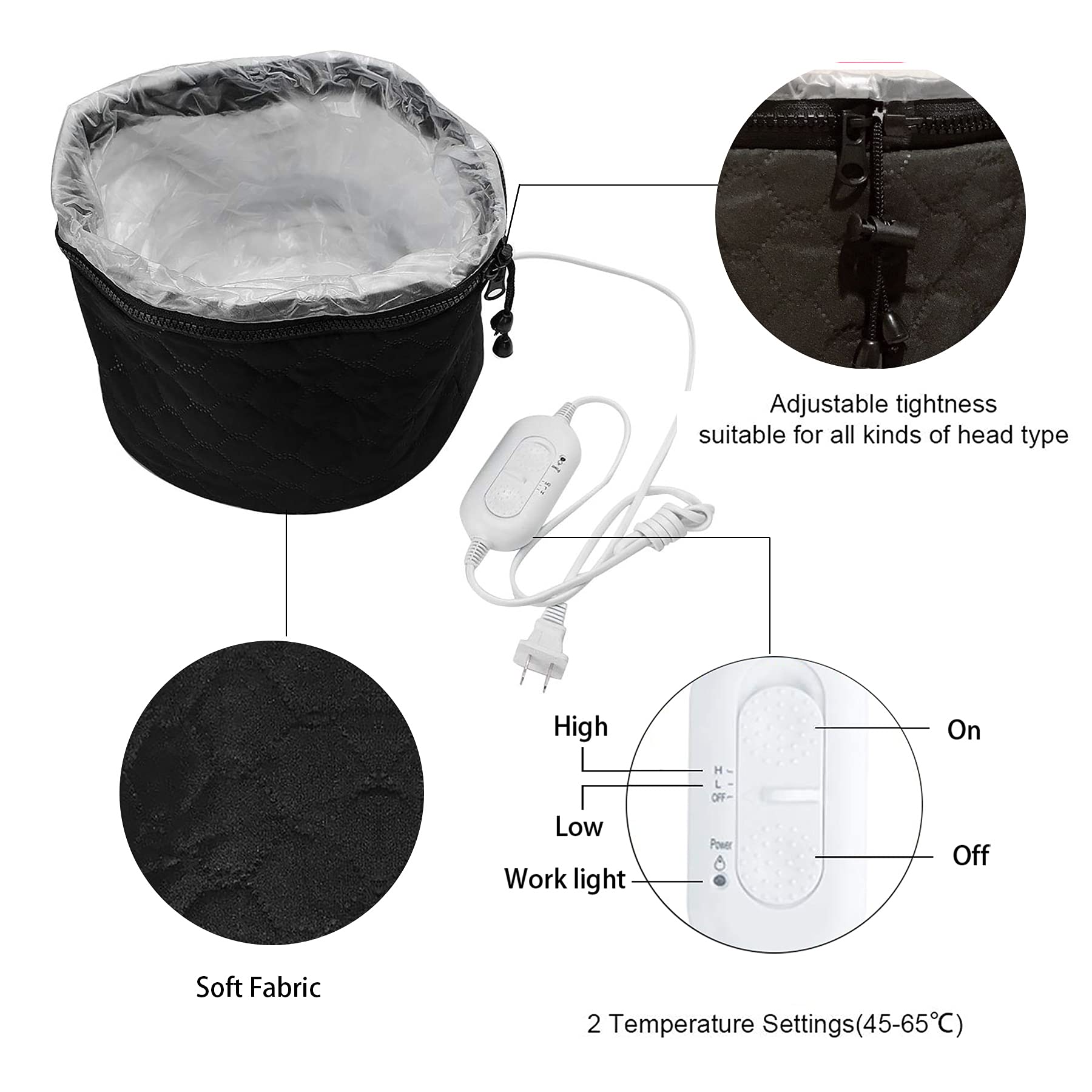 XNX hair cap safety auto-shutoff highlights secure protection