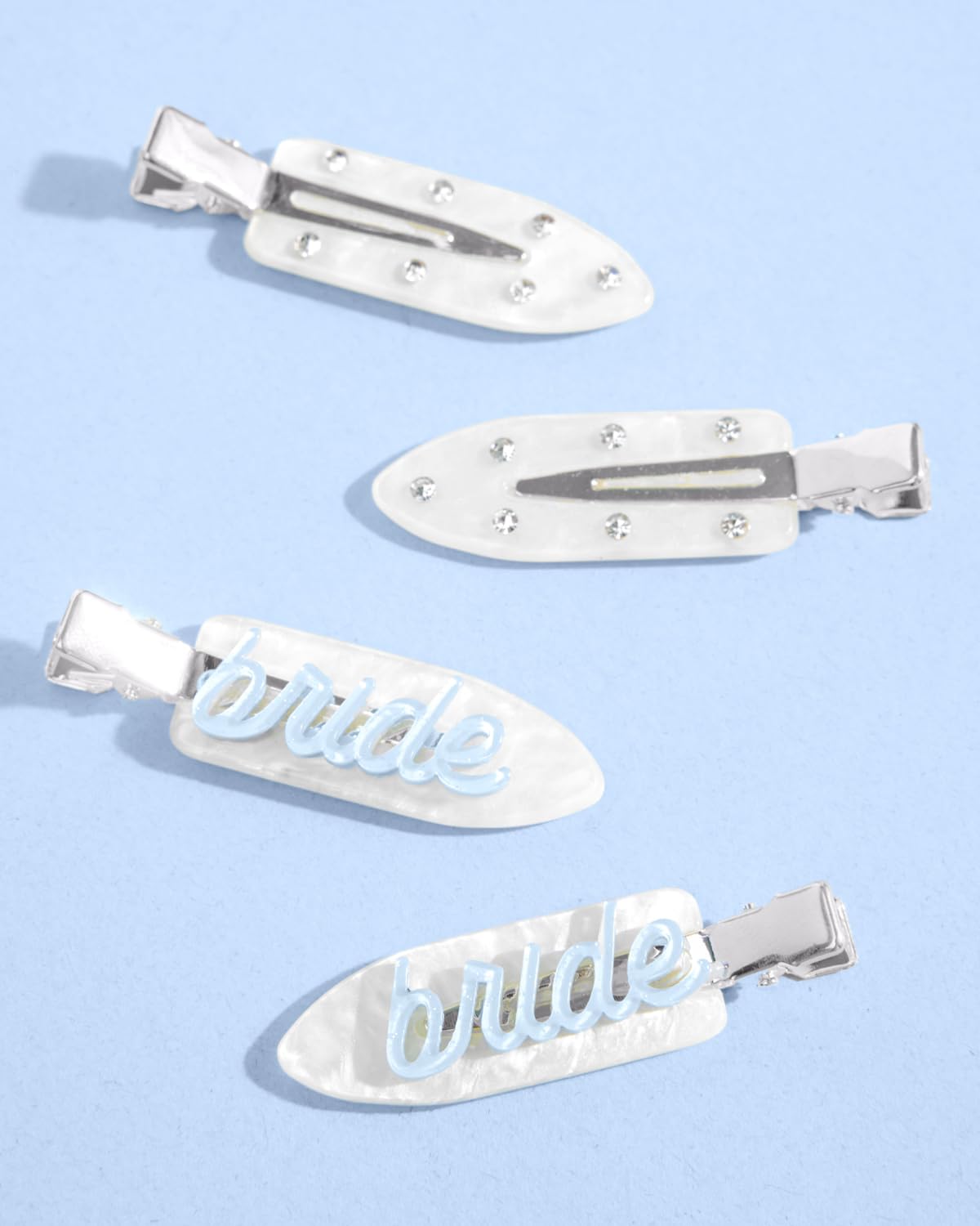 xo, Fetti Bride Beauty Clip gift-ready packaging ideal for bridal shower favors.