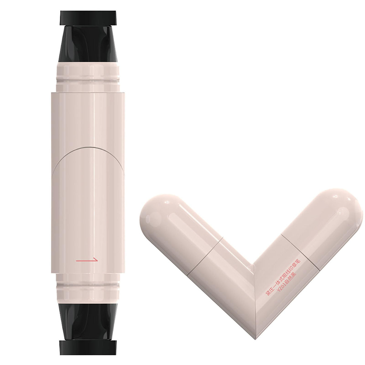 X.O. GOLD-888 One Piece Eyeliner Stamp Pen foldable cap for portable, precise application