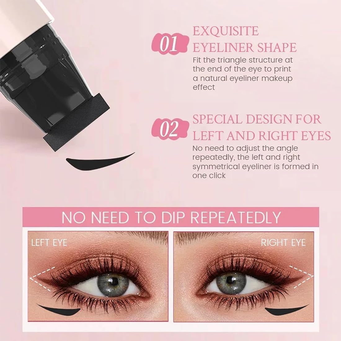 X.O. GOLD-888 precision wing stamp tool delivers clean, consistent cat-eye shapes