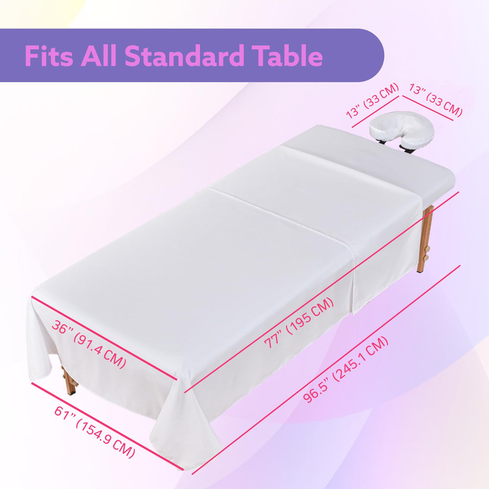 XOLLOZ fitted sheet with elastic secure fit for steady professional sessions