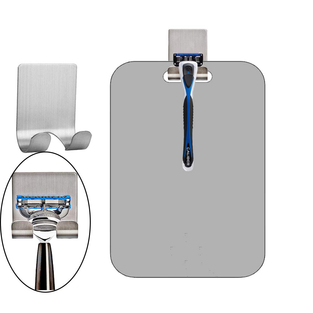 XoYo APHUIME mirror installed over shower tile demonstrates durable, moisture-friendly design.