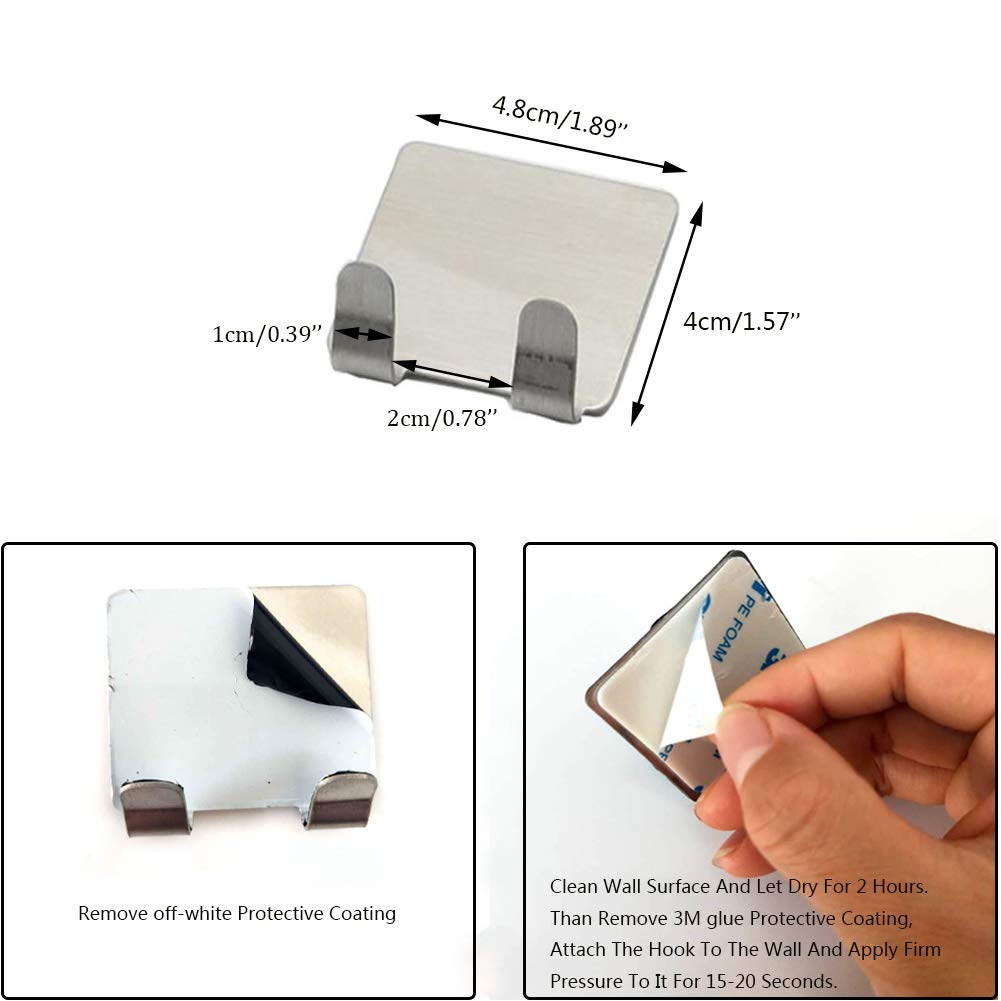 XoYo APHUIME wall-hook installation provides easy setup on tiles, glass, or metal.