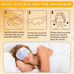 XPCARE Steam Eye Mask auto-heat design starts warming instantly without devices.