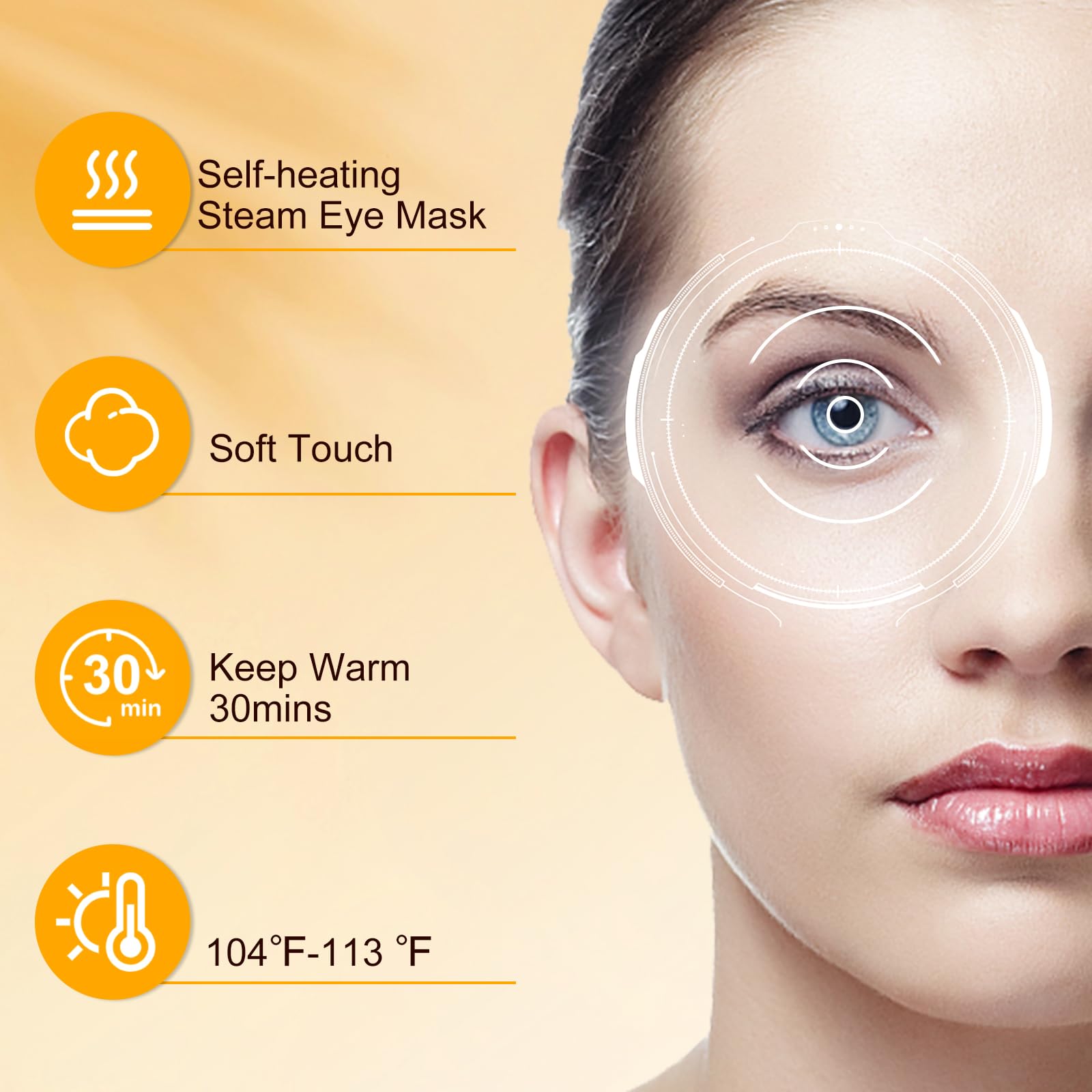 XPCARE steam eye mask breathable material ensures comfortable wear during use