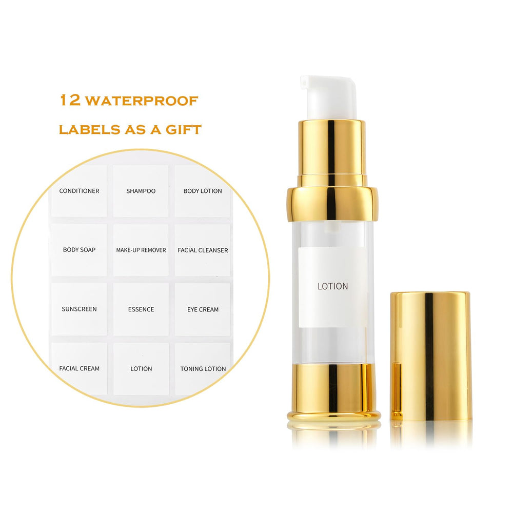 XQNCBY Gold 15ML bottle vacuum pump reduces contamination and oxidation exposure.