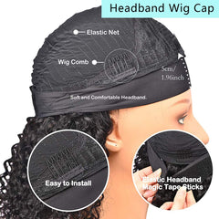 XSY headband wig elastic ice silk band delivers soft, breathable comfort
