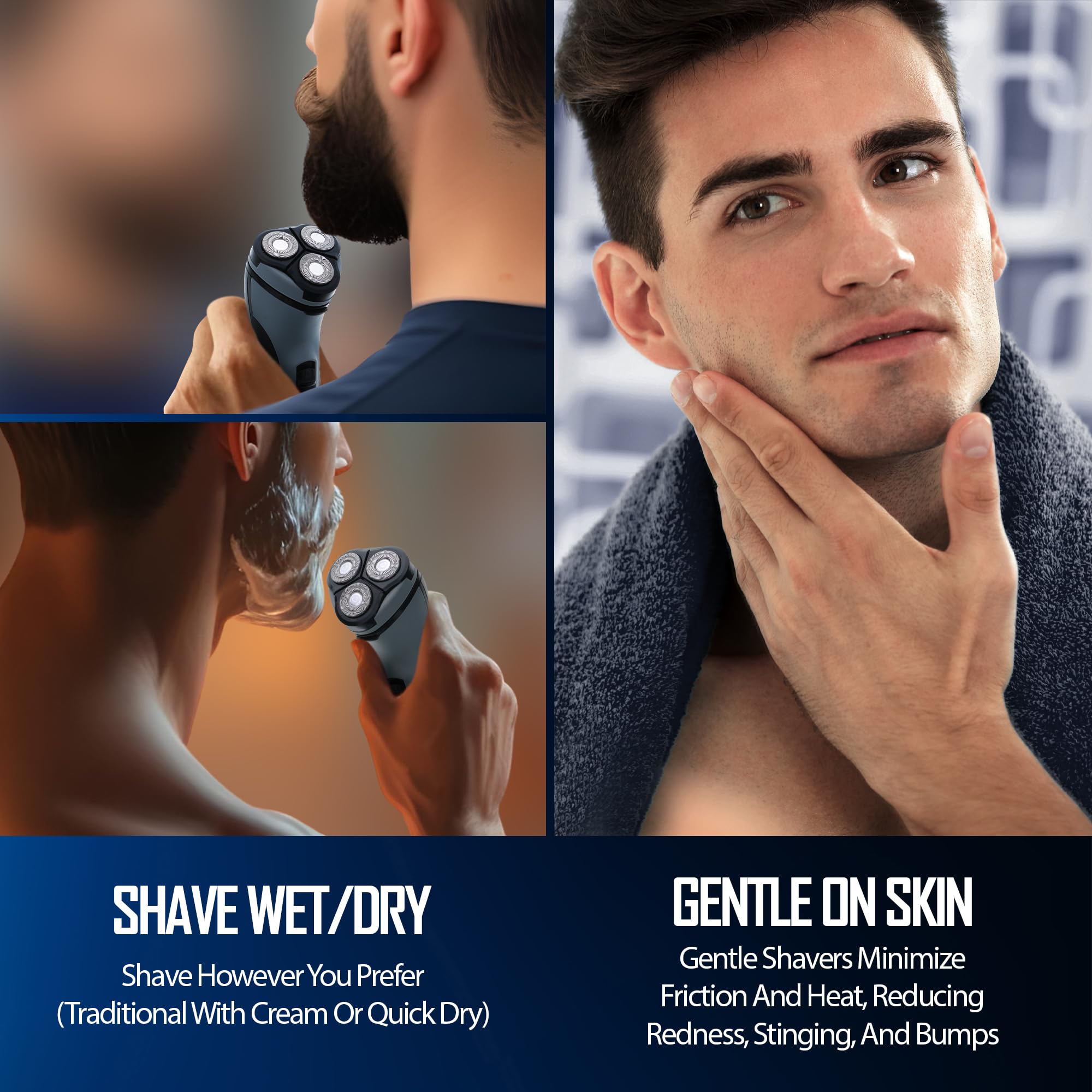 XTREME Barbasol shaver ergonomic handle and lightweight design for comfortable use.