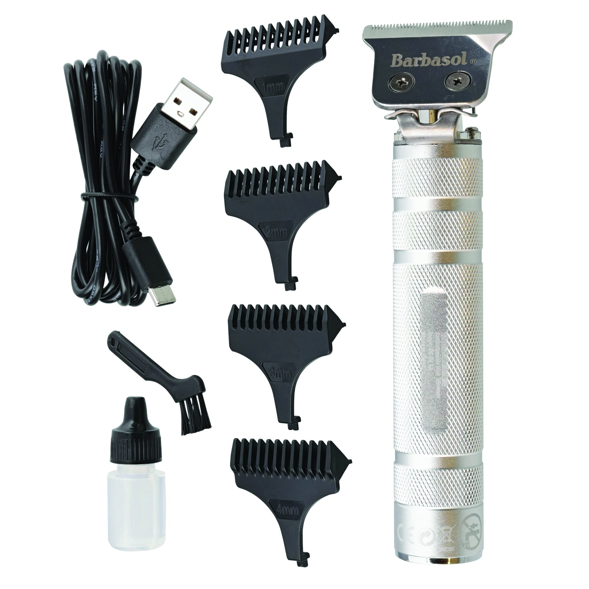 XTREME Barbasol trimmer with guide combs 1-3mm for length versatility