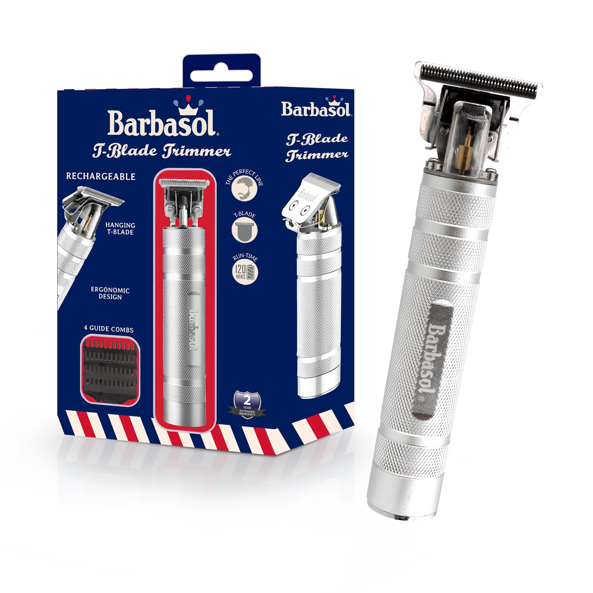 XTREME Barbasol trimmer close-up showing zero-gap precision for crisper beard lines