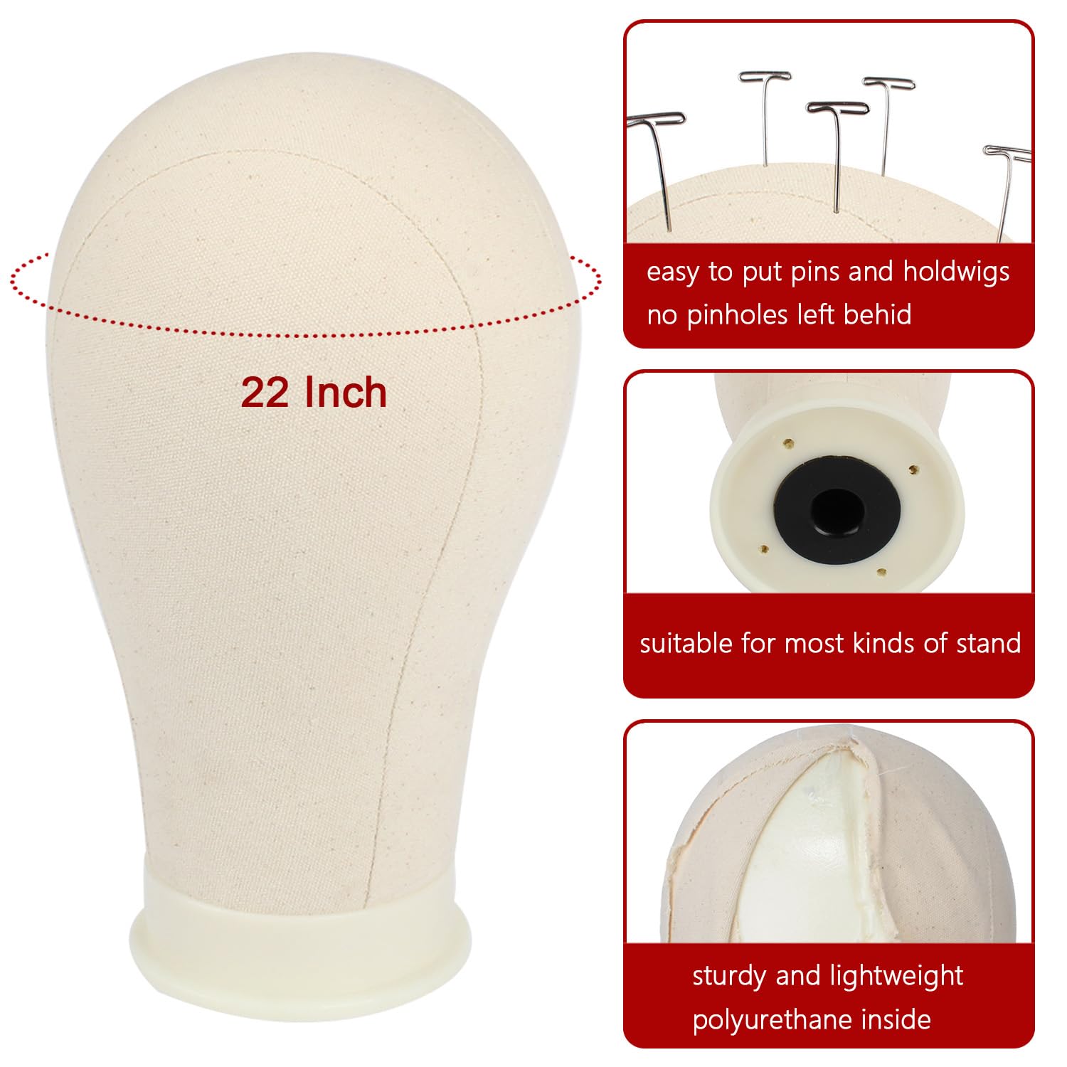 XTREND mannequin base with hole for fast mounting and setup.