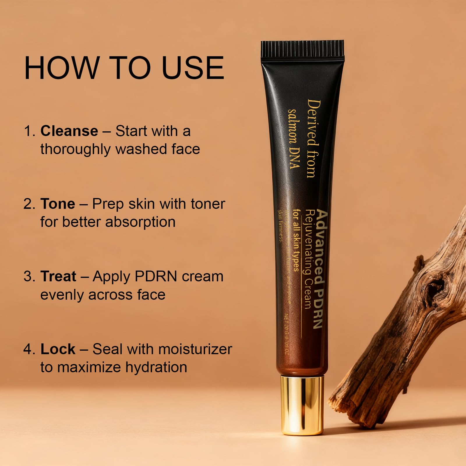 XUHUIT PDRN barrier-support graphic emphasizing soothing panthenol benefits.