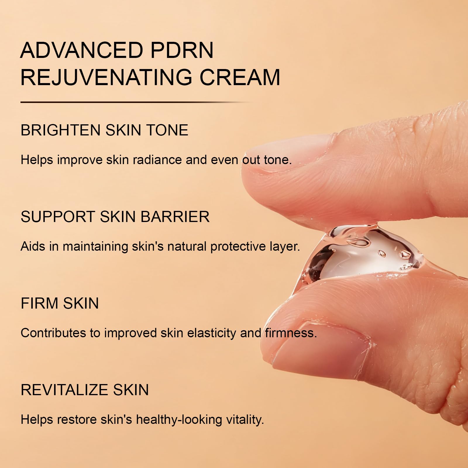 XUHUIT PDRN night routine application scene with gentle gel absorption.