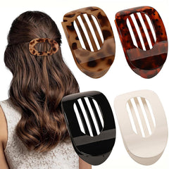 XVESOY clip plano para cabello con sujeción estable para peinados diarios.
