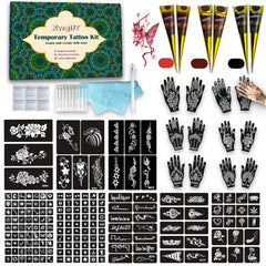 XWGLFT tattoo stencil sheets with 191 designs for quick, creative temporary body art.
