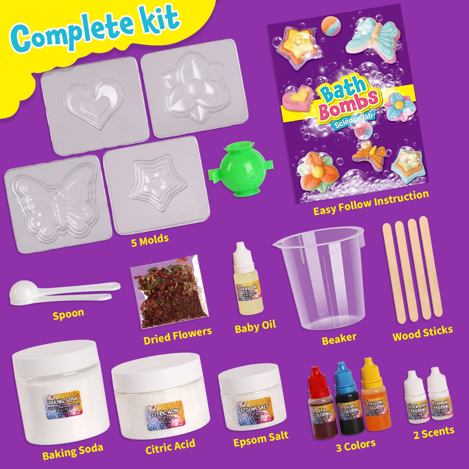 XX Bath Bombs Science Lab gift-ready kit suggests thoughtful present for curious minds.