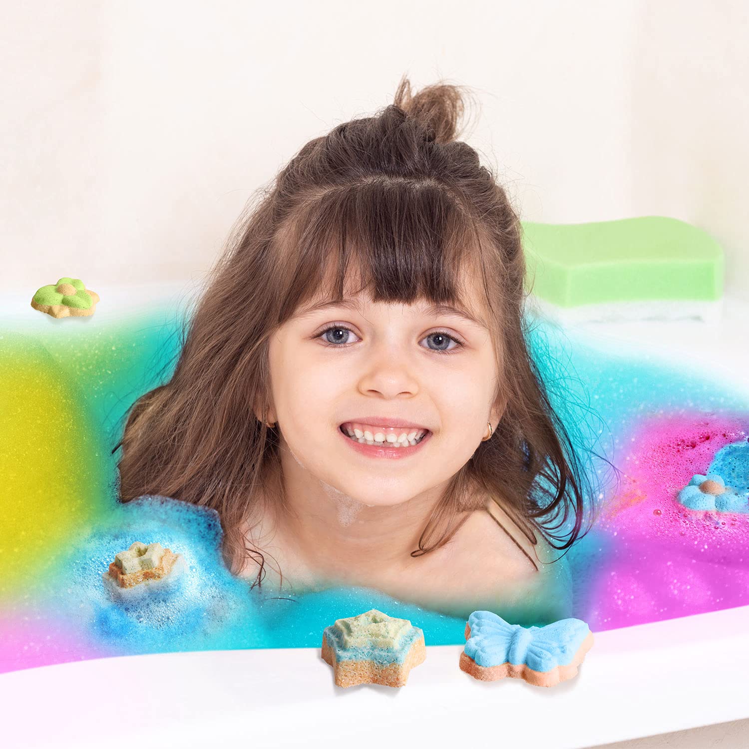 XX Bath Bombs Science Lab molds showcase hands-on bath creation with colorful results.