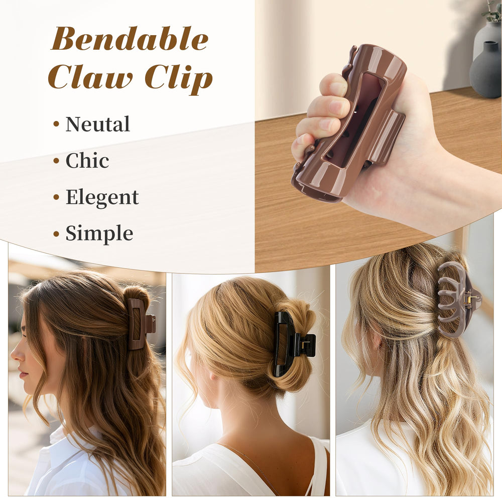 Xyntara cloud claw clip closeup shows soft silicone grip for all hair types.