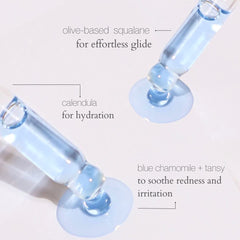 XYZ Skin Gua Sha Glide application during facial massage shows smooth glide