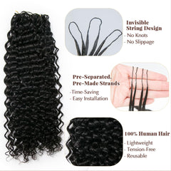 YWIGS crochet hair bundle pre-fluffed for quick, knotless installation