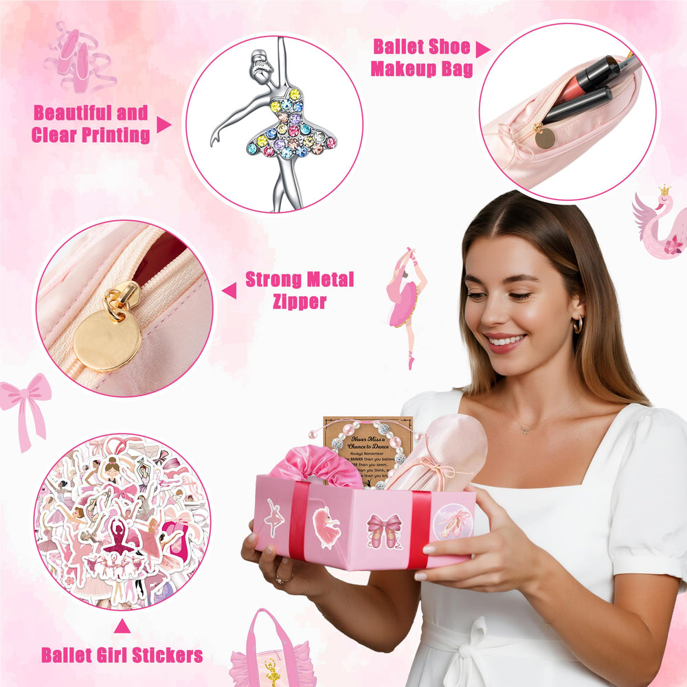 Y1tvei 60-piece ballerina stickers pack for scrapbooking and decorations.