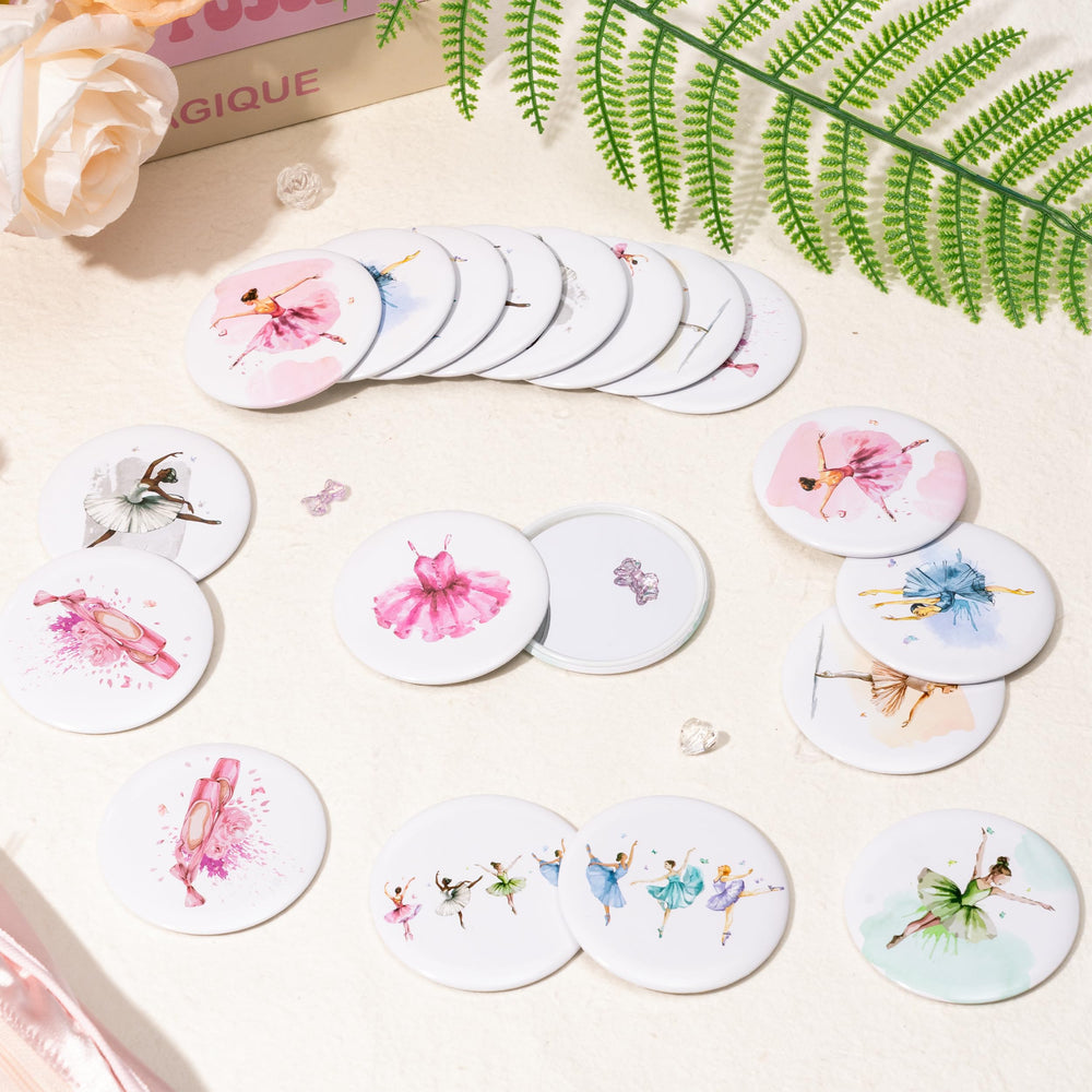 Y1tvei mini round mirror with tinplate construction and clear reflections for everyday touch-ups