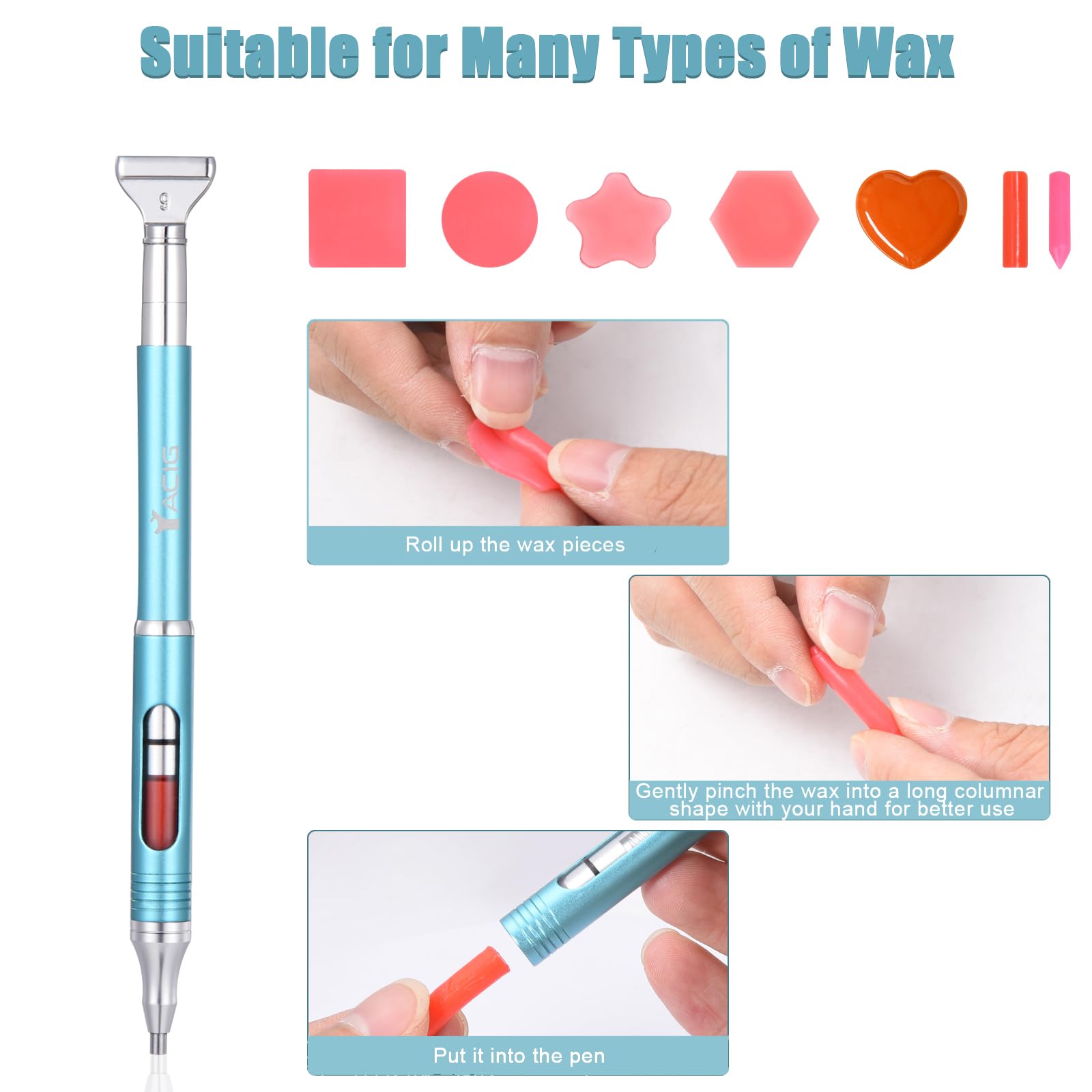 Yacig diamond art tool with ergonomic grip boosts control