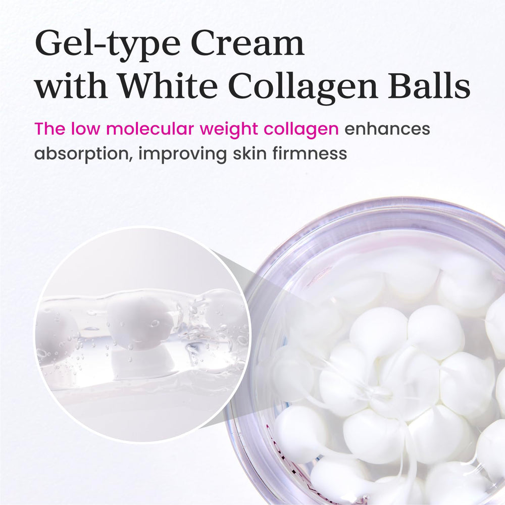 YADAH Collagen Hydra Core Cream packaging and jar on clean vanity.