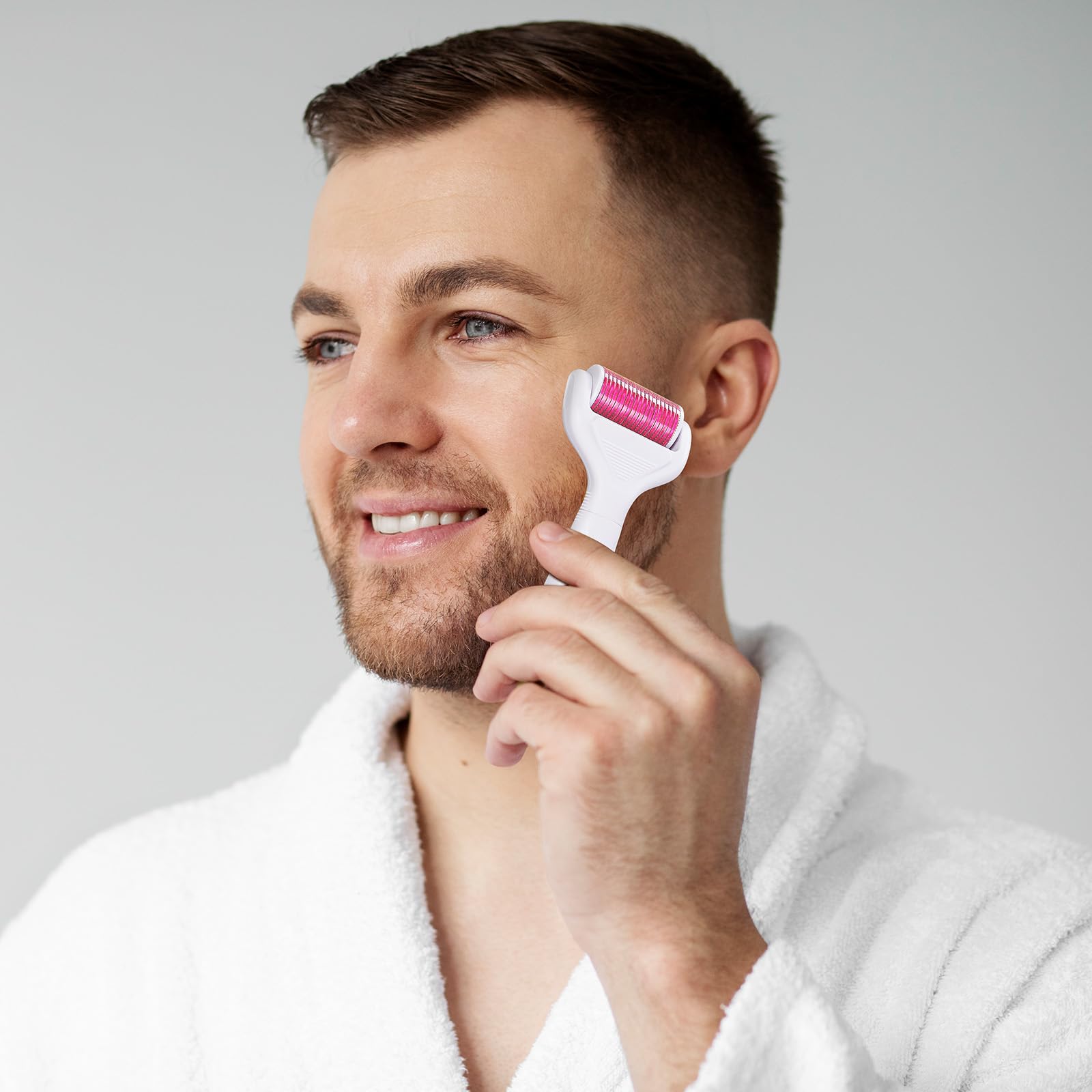 YaFex Derma Roller head 0-25mm 720-needles offers broader coverage for surface texture