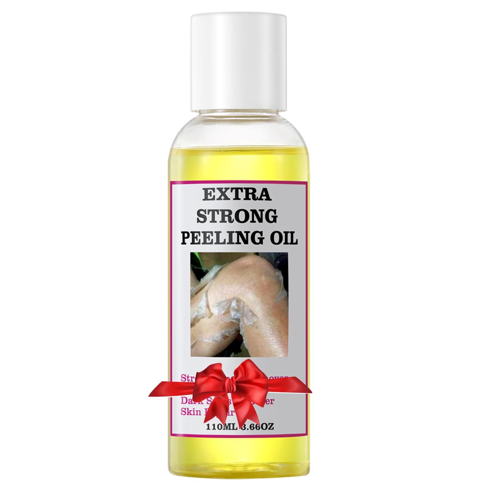 YAFUSIPE Yellow Peeling Oil bottle close-up for at home exfoliation