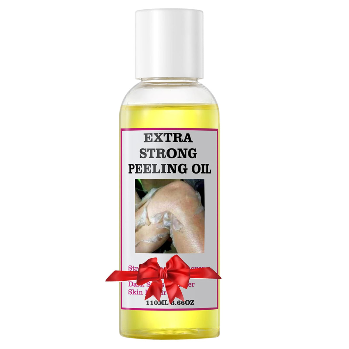 YAFUSIPE Yellow Peeling Oil bottle close-up for at home exfoliation