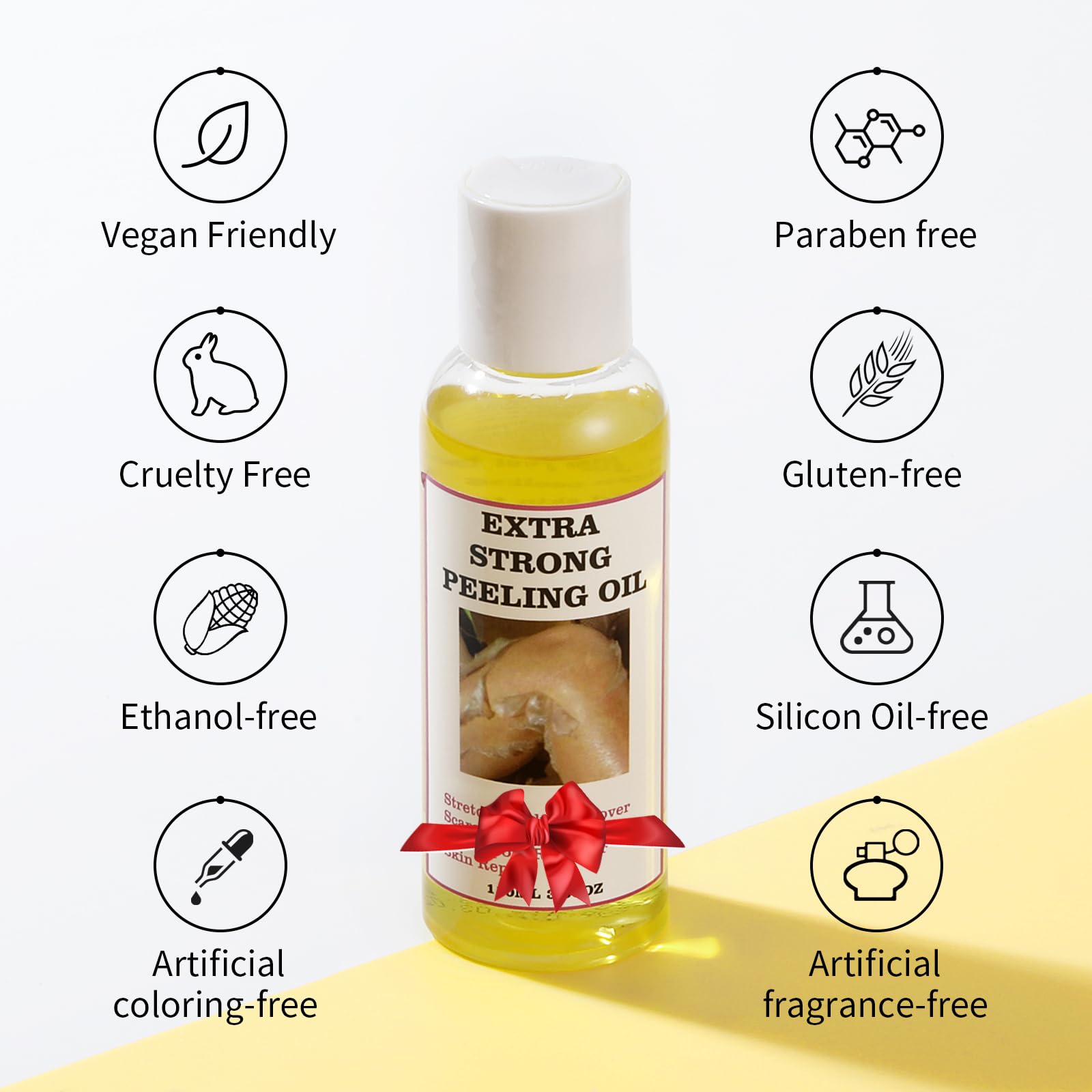 YAFUSIPE cotton swab applying Yellow Peeling Oil to skin for controlled use