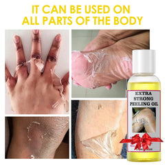 YAFUSIPE Yellow Peeling Oil on face during application for smoother skin